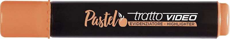 Tratto Video Pastel Marcador Fluorescente. Naranja Albaricoque