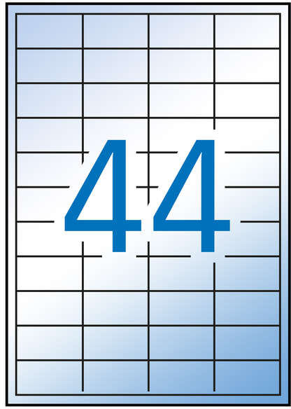 Apli Etiquetas Translucidas Resistentes Intemperie 48.5 x 25.4mm 100 Hojas