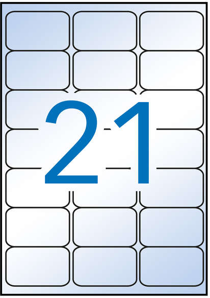 Apli Etiquetas Transparentes Permanentes 63.5 x 38.1mm 10 Hojas