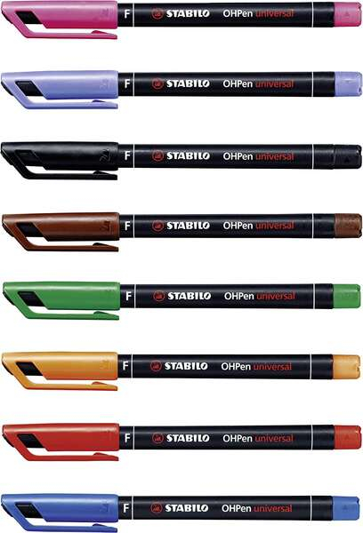 Imagen extra Stabilo OHPen Pack de 8 Rotuladores Permanentes. Colores Surtidos