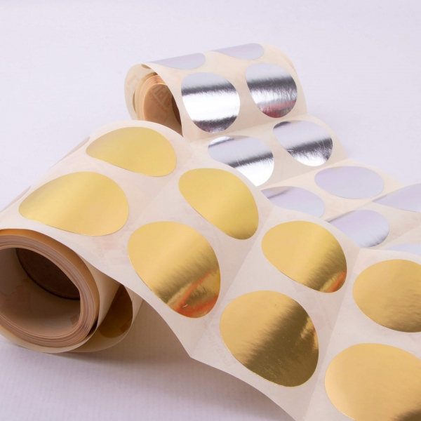 Imagen extra Apli Rollo de Gomets Redondos diametro 45mm Oro Metalizado