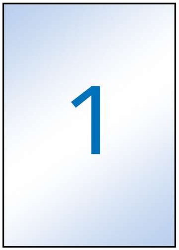 Apli Etiquetas Permanentes Transparentes 210 x 297 mm - 10 Hojas