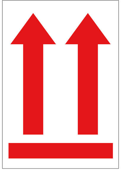 Apli Rollo Etiquetas Flecha Posicion Vertical 200 U.