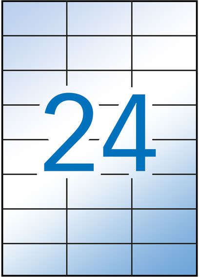 Apli Etiquetas Translucidas Resistentes Intemperie 70.0 x 37.0mm 100 Hojas