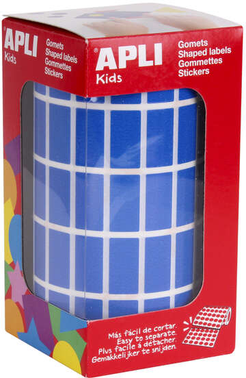 Apli Gomets Rectangulares 20x10 mm. Azules