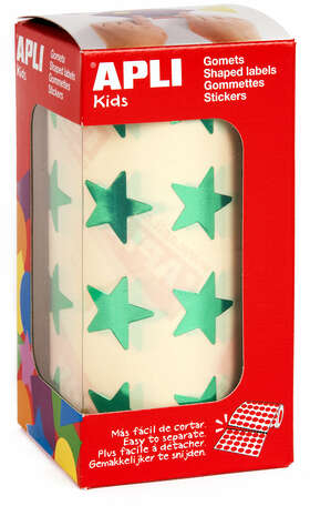 Apli Gomets Estrella Verde Metalizado 19.5mm