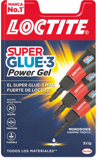 Loctite Superglue-3 Monodosis Power Gel 3x1g