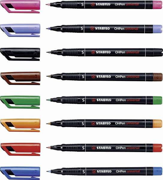 Imagen extra Stabilo OHPen Pack de 8 Rotuladores Permanentes. Colores Surtidos