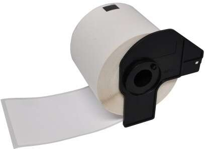 Etiquetas Compatibles Brother DK11247 Precortadas para Envios Grandes 103x164 mm 180 Unidades Texto negro sobre fondo blanco