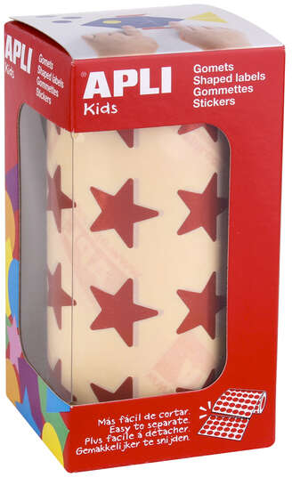 Apli Gomets Estrella 19.5mm Rojo metalizado