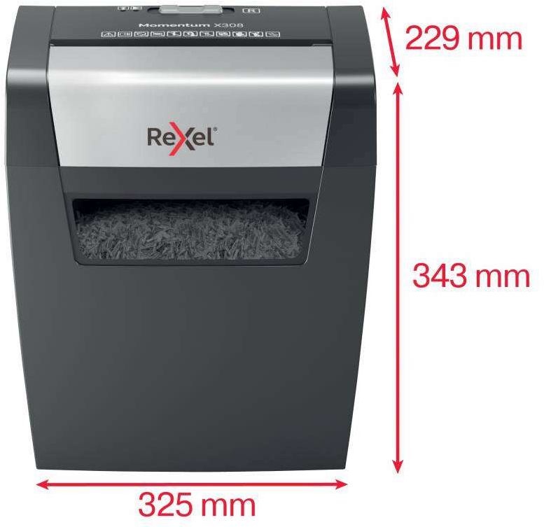 Imagen extra Rexel Momentum x308 Destructora de Papel Corte Confeti 5x42mm