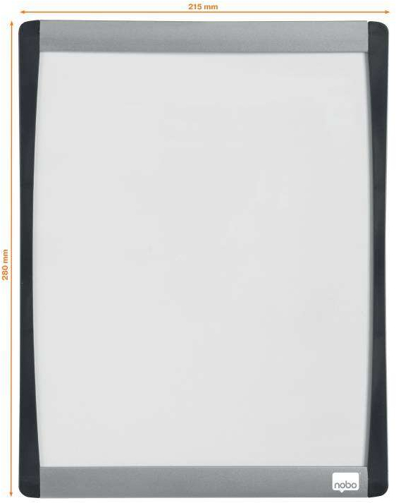 Imagen extra Nobo Mini Pizarra Magnetica con Marco Arqueado 215x280 (Almohadillas Adhesivas e Imanes Incluidos)