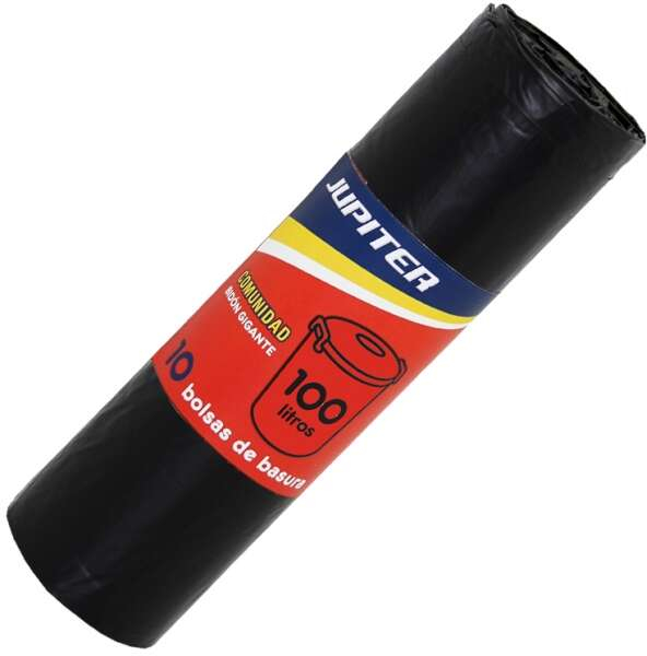 PACK 10 Bolsas de basura gigantes (100 Litros) Industrial. NEGRAS. Gran calidad.