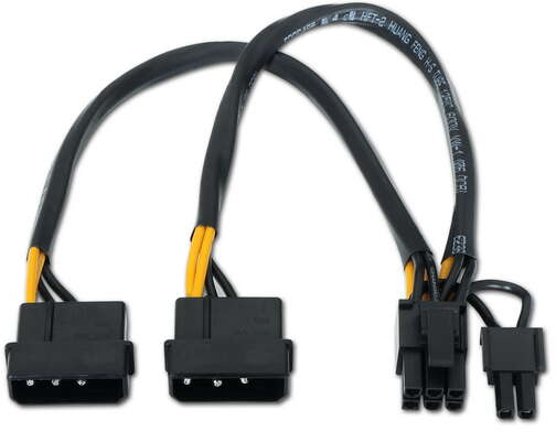 Imagen extra Adaptador de 2 x Molex a PCIe de 6+2 pines