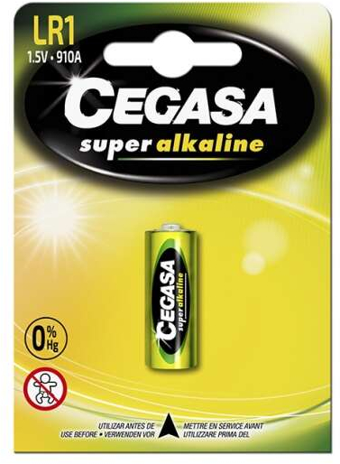 Cegasa Super Alkaline LR1 Pack de 1 Pila LR1 1.5V
