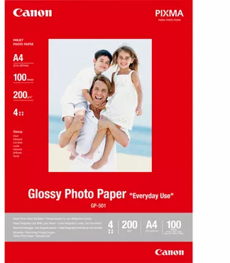 Canon GP-501 Papel Fotografico A4 Brillo 200gr 100 Hojas