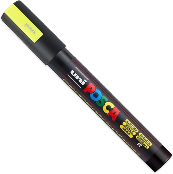 Imagen extra PACK 4 Rotuladores Posca PC-5M COLORES FLUOR Punta de Bala 1.8-2.5mm