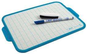 Imagen extra Bic Velleda Pizarra Escolar Dos Superficies Blanca y Milimetrada + 1 Marcador Velleda Azul + 1 Borrador - Dimensiones: 26x19 cm