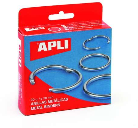 Anillas Metalicas articuladas de 46mm. Caja de 10uds