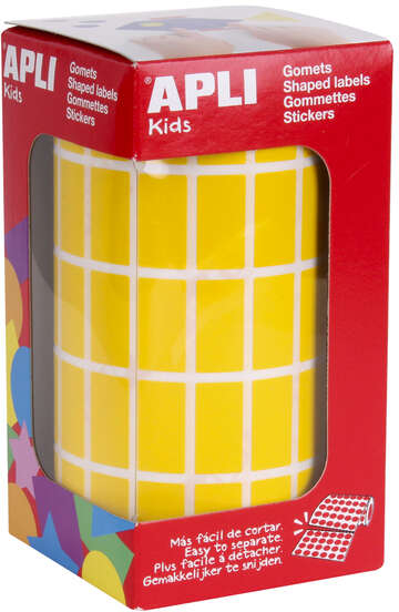 Apli Gomets Rectangulares 20x10 mm. Amarillos