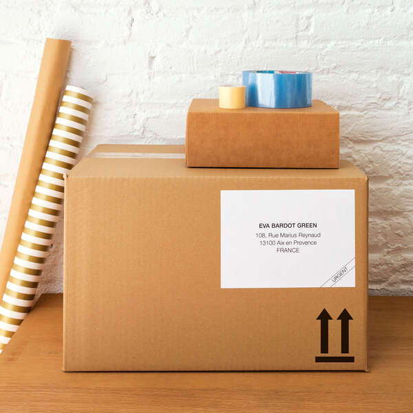 Imagen extra Apli Etiquetas Blancas Permanentes 210.0 x 148.0mm 10 Hojas