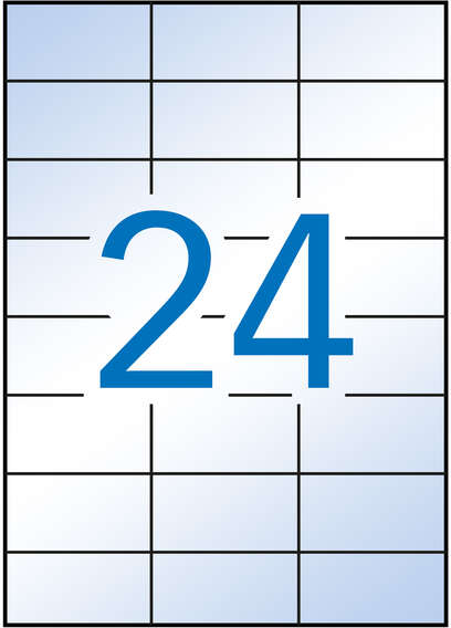 Apli Etiquetas Transparentes Permanentes 70.0 x 37.0mm 10 Hojas