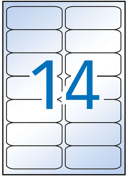 Apli Etiquetas Transparentes Permanentes 99.1 x 38.1mm 10 Hojas