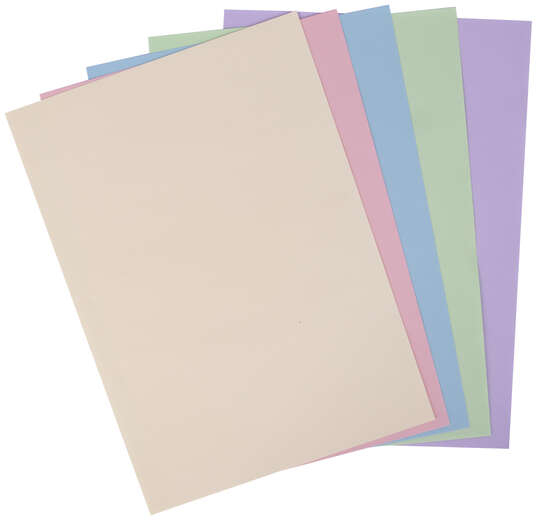 Imagen extra Papel A4 en 5 COLORES PASTEL. 500 hojas de 80gr