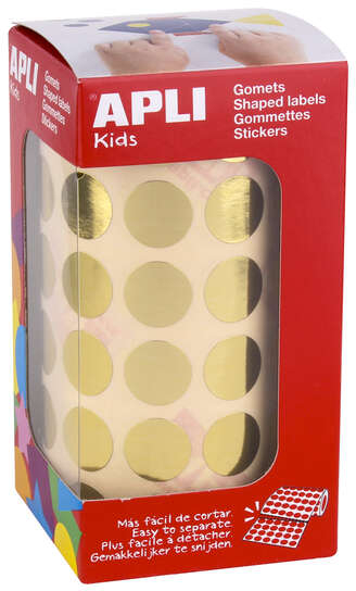 Apli Gomets Redondos Oro Metalizado