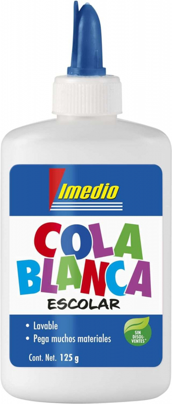 Cola blanca IMedio escolar 125gr mediano (con espatula)