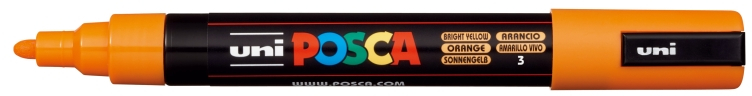 POSCA PC-5M Naranja medio, punta Media 2.5mm Multisuperficie (cristal, madera, tela, plastico)