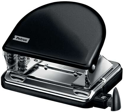 Petrus 52 Taladro Perforador Clasico Metalico Hasta 20 Hojas. Negro