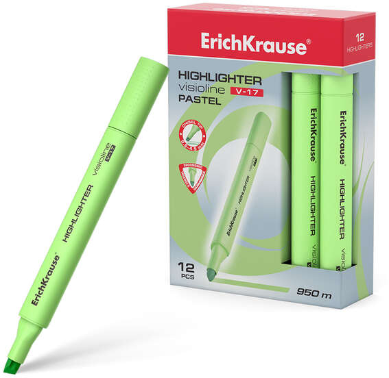 Marcador tipo Lapiz Erichkrause Visioline V-17 Pastel. Verde