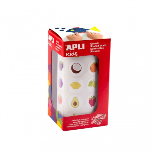 Apli Rollo de Gomets Frutas