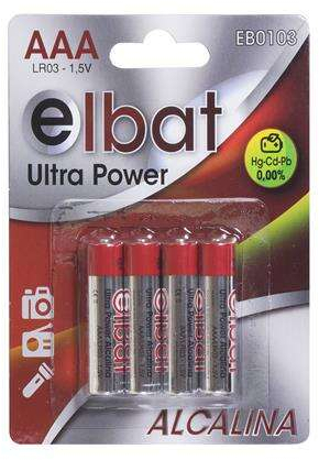 PACK 4 Pilas Alcalinas AAA LR03 Economicas