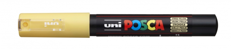 Imagen extra POSCA PC-1M AMARILLO PAJIZO, punta ExtraFina 1mm Multisuperficie (cristal, madera, tela, plastico)