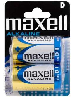 Maxell Pack de 2 Pilas Alcalinas LR20 D