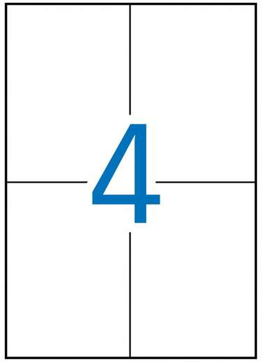 Imagen extra Apli Pack de 80 Etiquetas Permanentes 105x148mm - Fabricadas en Poliester - Cantos rectos - Resistentes a la Intemperie - Color Blanco