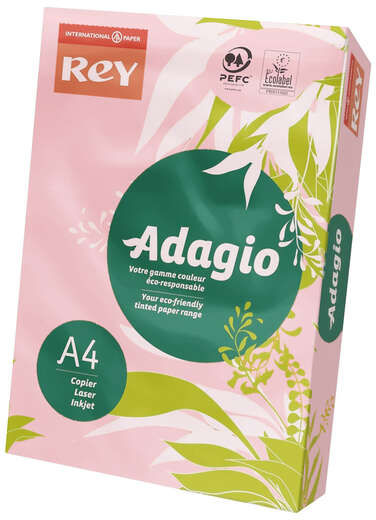 Papel A4 ROSA PASTEL 500 Hojas de 80gr