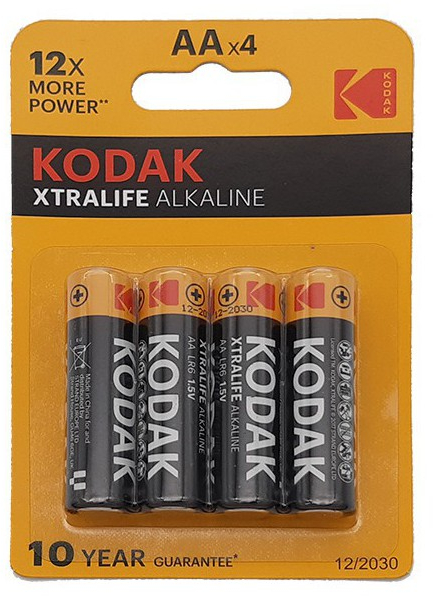 LIQUIDACION PACK 4 Pilas AA Kodak Xtralife Alcalinas LR06