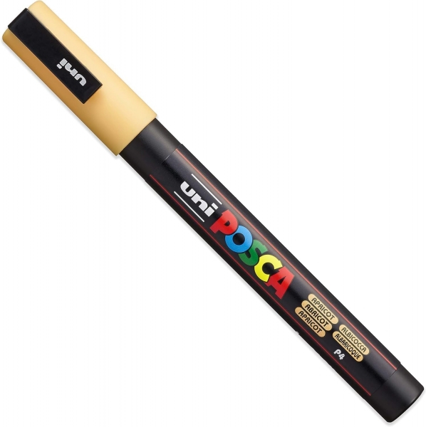 Imagen extra PACK de 4 rotuladores Posca PC-3M Colores PASTEL, punta Fina 1,5mm Multisuperficie (cristal, madera, tela, plastico)