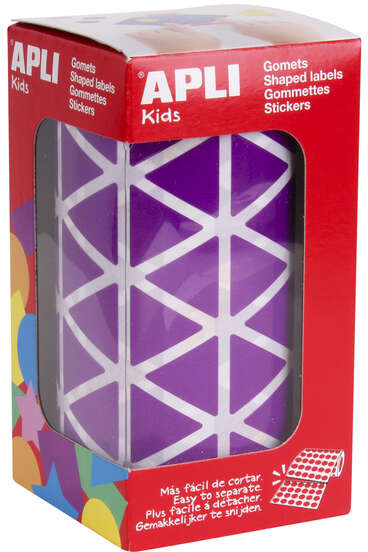 Apli Gomets Triangulares Lila 20x20x20mm