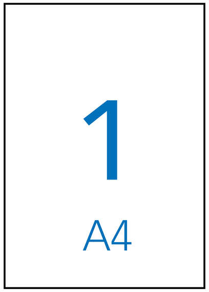 Apli Etiquetas Home Blancas Resistentes Intemperie 210 x 297mm 10 Hojas