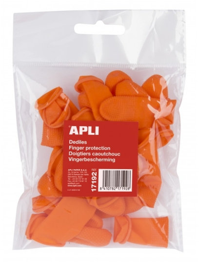 Bolsa de 20 Dediles de goma talla M. APLI 17192