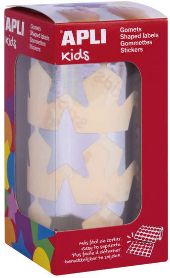 Apli Gomets Estrella Plata Metalizado