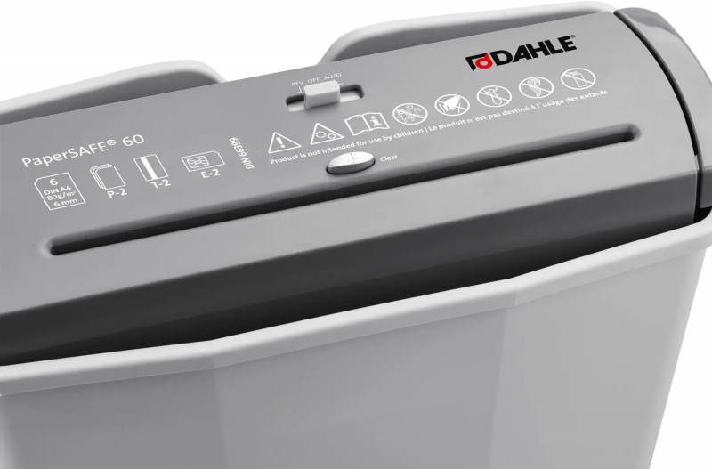Imagen extra Dahle PaperSAFE 60 Destructora de Papel Manual 11L hasta 6 hojas destruye papel y tarjetas