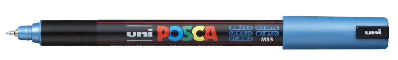 POSCA PC-1MR AZUL METALICO, punta UltraFina 0,7mm Multisuperficie (cristal, madera, tela, plastico)