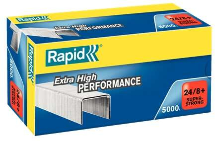 Rapid Super Strong Caja de 5000 Grapas 24/8+ Hasta 50 Hojas
