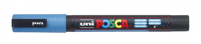 POSCA PC-3ML AZUL CLARO, punta Conica 0.9-1.3mm Multisuperficie (cristal, madera, tela, plastico)