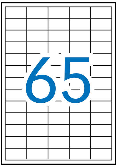 Apli Etiquetas Blancas Permanentes 38.0 x 21.2mm 10 Hojas